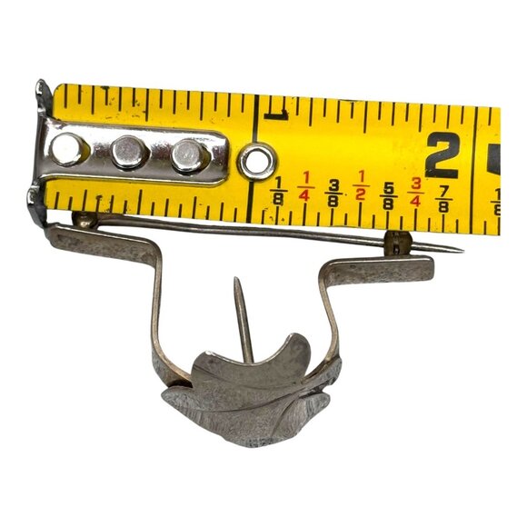 Leonore Doskow Handmade Sterling Silver Mid-Century Posy Pin Bouquet Handwrought - Picture 5 of 7